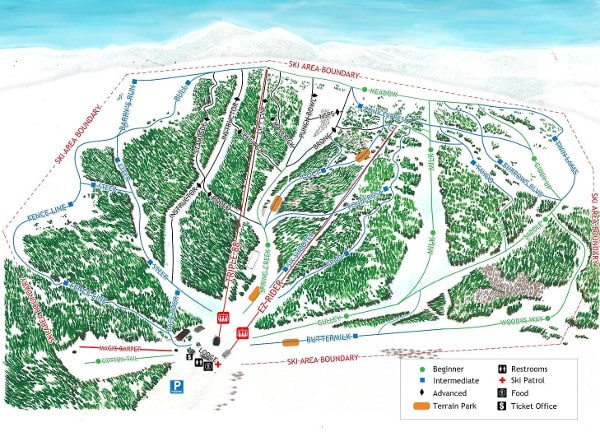 Pomerelle Ski Resort Ski Trail Map