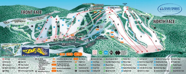 Seven Springs Ski Resort Ski Trail Map