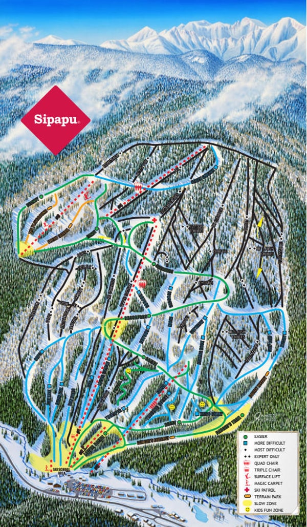 Sipapu Ski Trail Map