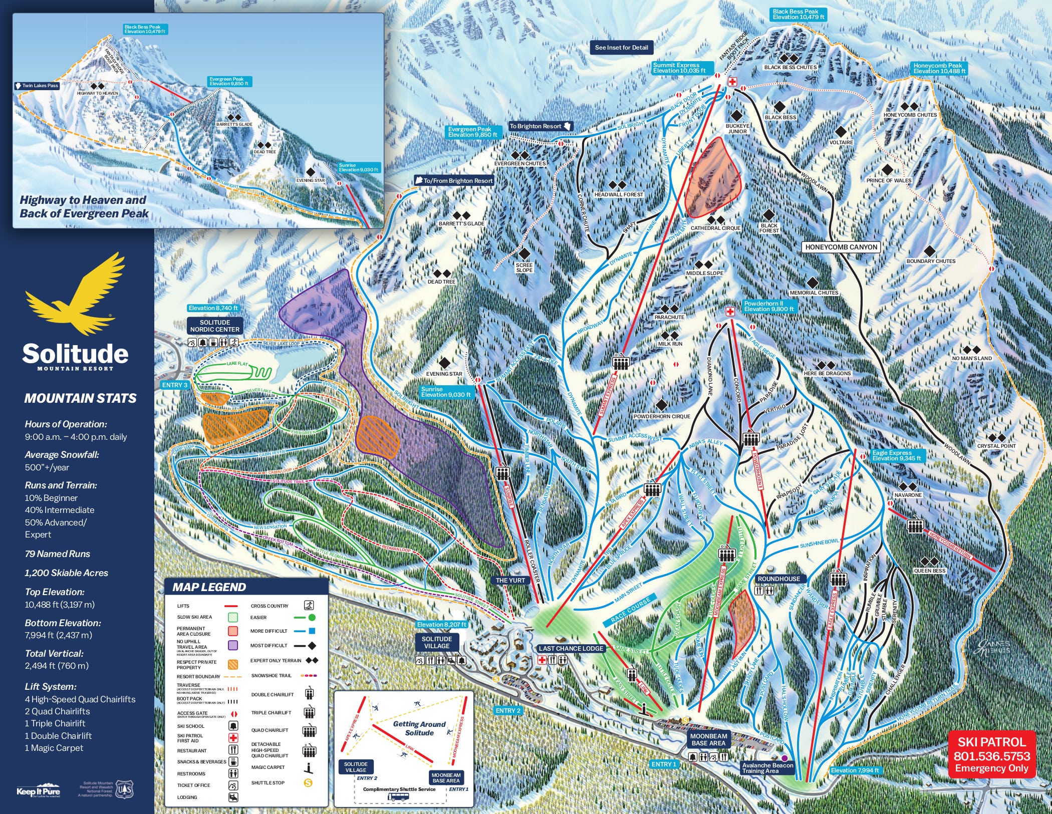 Alta Ski Area Trail Map Solitude Ski Trail Map Free Download