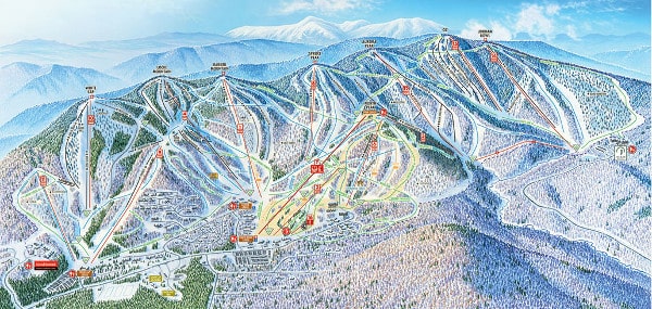 Sunday River Ski Resort Ski Map