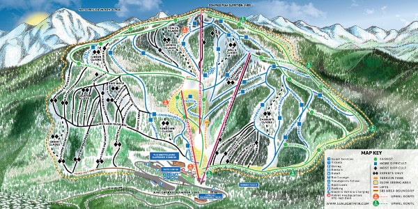 Sunlight Ski Resort Ski Map