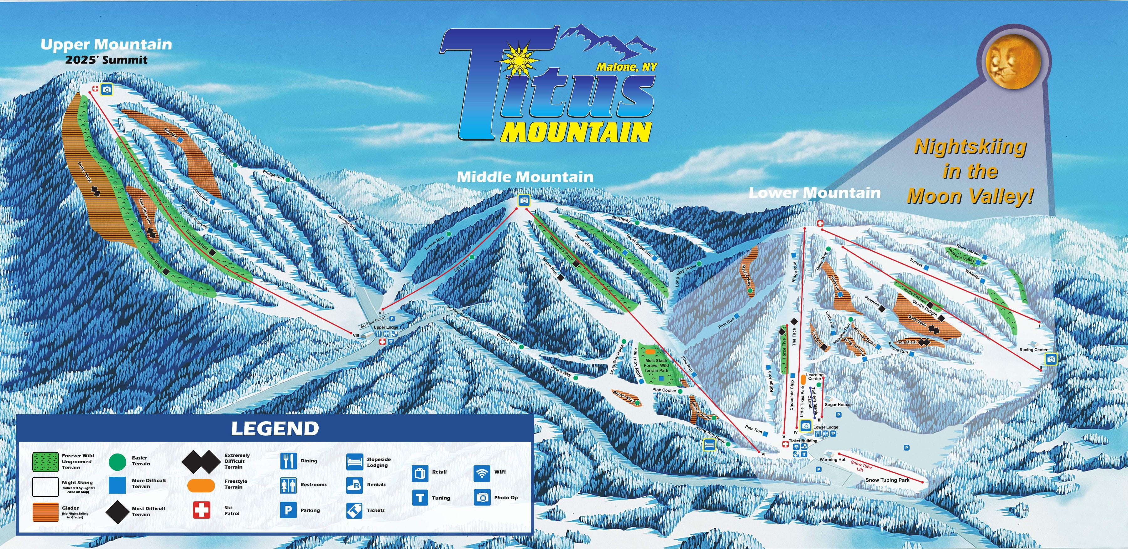 Catamount Ski Trail Map Titus Mountain Ski Trail Map, Free Download